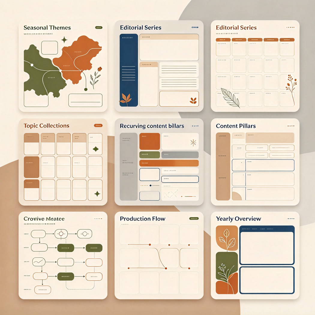 Seasonal Editorial Calendar Templates