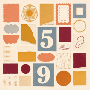 Retro Collage Graphic Asset Kit